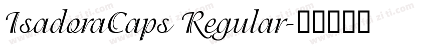 IsadoraCaps Regular字体转换
